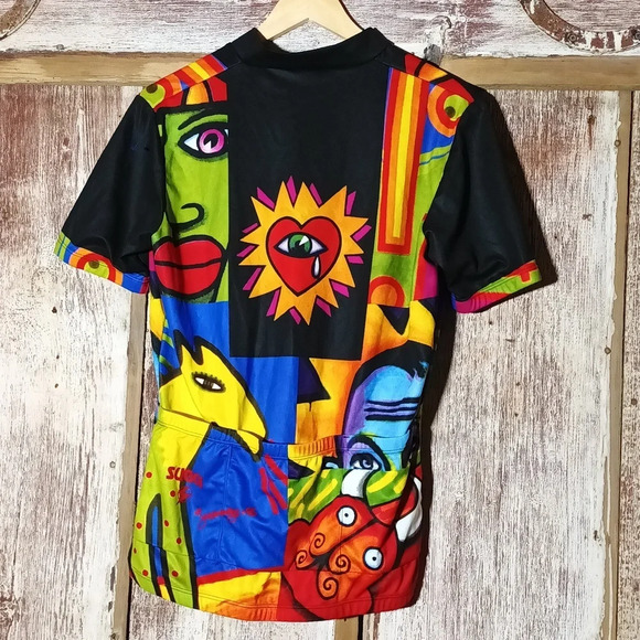 vintage Sugoi 90's signature cycling jersey gorpcore athletic streetwear Lg - Picture 7 of 13